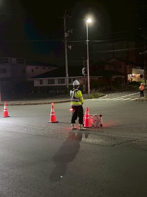 現場での誘導業務