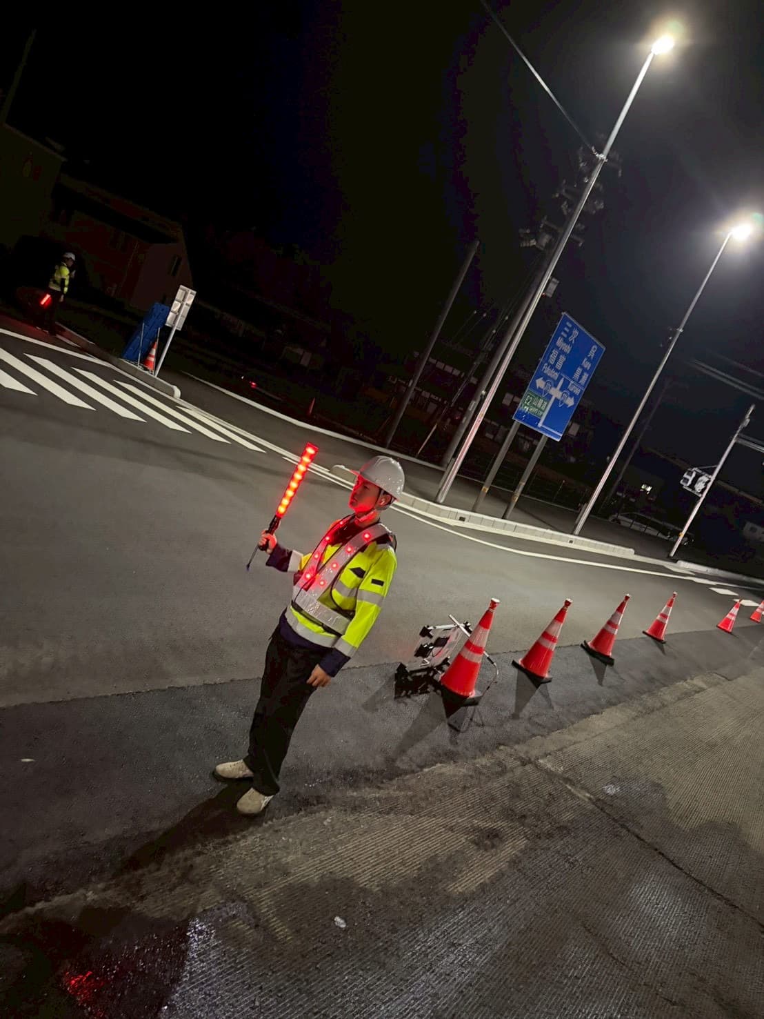 若手警備員の現場活動